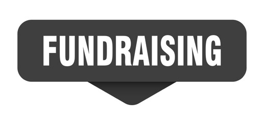 Fototapeta premium fundraising sticker. fundraising sign on transparent background