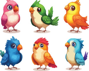 set of birds