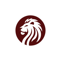 Minimalist lion logo
