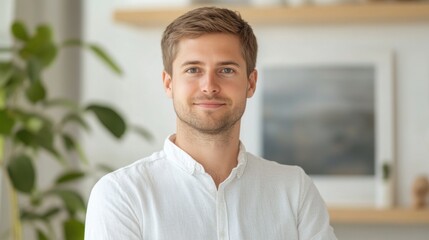 portrait of a handsome young man