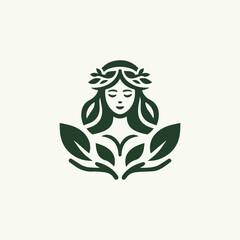 Nature goddess logo