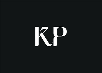 KP letter logo design and initial logo design