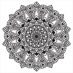 Black and White Mandala