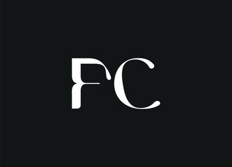FC letter logo design and initial logo design