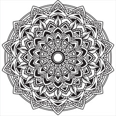 Black and White Mandala