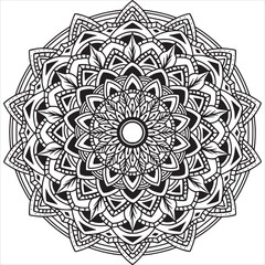 Black and White Mandala