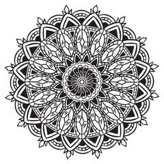 Black and White Mandala