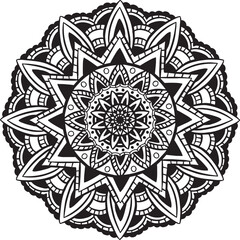 Black and White Mandala