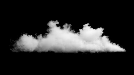 "Abstract white smoke on a black background, the texture of a white smoky fog isolated on a dark backdrop for design with copy space. Cloud of fumes, minimalist, aerial perspective"