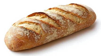 french bread on white