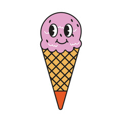 Retro Groovy Ice Cream