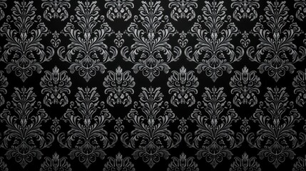Fototapeta premium Elegant Dark Floral Pattern Background for Sophisticated Designs