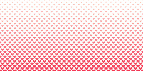 Red hearts halftone background, cute valentine wallpaper design