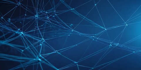 Abstract blue background with connecting dots and lines. Plexus effect. Abstract science geometrical network background, Abstract digital background. Science background. colours, connection, 4