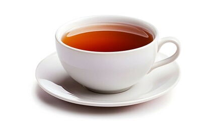 Obraz premium tea cup isolated on white background