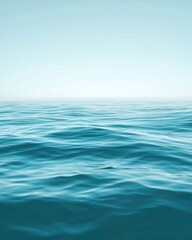 Obraz premium A gradient from ocean blue to pale aqua. Featuring deep ocean blue tones blending into soft aqua hues