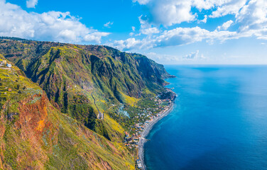 Landscape with Paul do Mar and the coast of Madeira, Portugal