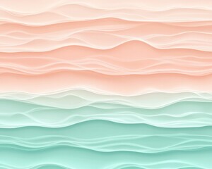 A gradient from pastel peach to soft mint green. Featuring warm peach tones blending into refreshing mint green hues