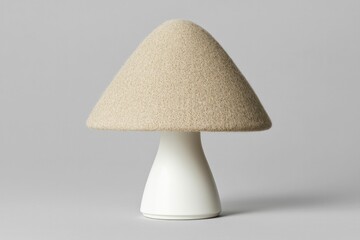 A conceptual blend of a mushroom and a light bulb, representing innovative ideas emerging from natural processes.