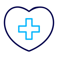 Fototapeta premium Health Outline Color icon
