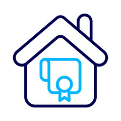 House Agreement Outline Color icon