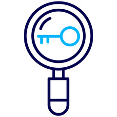Search Key Outline Color icon © kiran Shastry