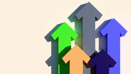 green and red arrow ups