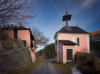 Gmund, Carinthia, Austria - December 30th 2024 - Sankt Maria zu Gmünd (Geteilte Kirche)