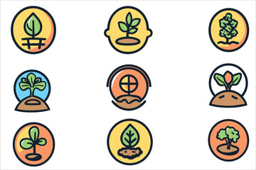 vector set of easter eggs