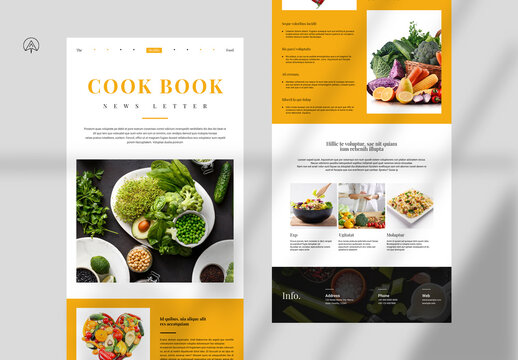 Cook Book News Letter Template