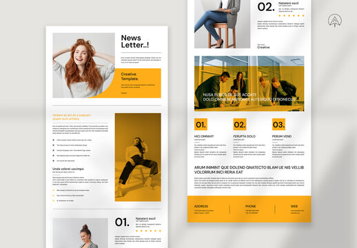 Creative News Letter Template