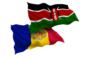 Kenya and Andorra Friendship Flags Diplomatic Relations of Two countries, Sports competition