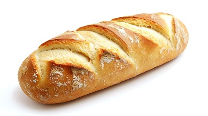french bread isolated on white