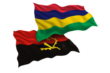 Mauritius and Angola Friendship Flags Diplomatic Relations of Two countries, Sports competition