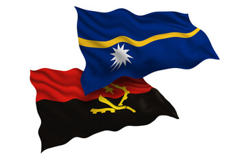 Nauru and Angola Friendship Flags Diplomatic Relations of Two countries, Sports competition