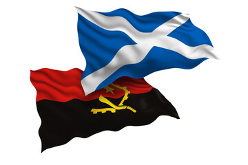 Scotland and Angola Friendship Flags Diplomatic Relations of Two countries, Sports competition