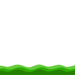 Green bottom border