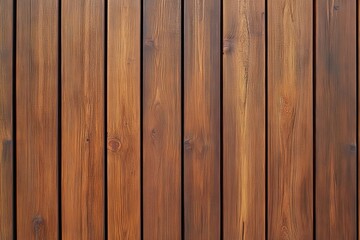 Fototapeta premium Close-up of vertical wooden planks with warm natural tones.