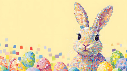 easter, egg, bunny, rabbit, toy, animal, holiday, cartoon, hare, eggs, illustration, spring, vector, celebration, pink, cute, baby, love, art, isolated, decoration, card, easter bunny, object, color
