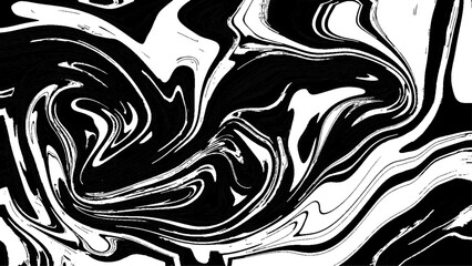 Liquid marble texture design, colorful marbling surface, black and white, vibrant abstract paint design, vector stock illustration