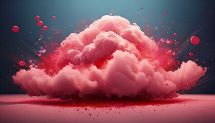 abstract background with pink clouds