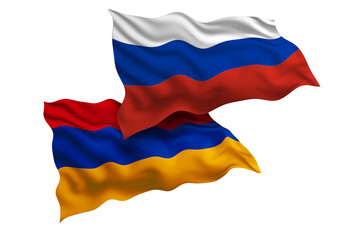 Russia and Armenia Friendship Flags Diplomatic Relations of Two countries, Sports competition