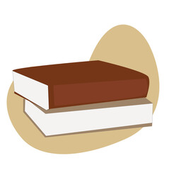 stack of books.two books stacked on top of each other