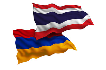 Thailand  and Armenia Friendship Flags Diplomatic Relations of Two countries, Sports competition