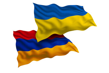 Ukraine and Armenia Friendship Flags Diplomatic Relations of Two countries, Sports competition