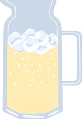 Hand drawn vector jar.