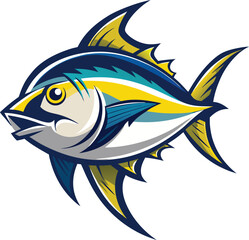 Obraz premium Tuna Fish Vector Illustration sticker