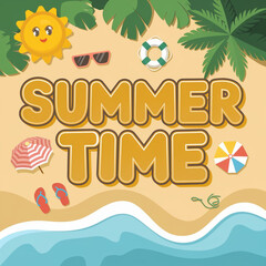 Naklejka premium Summer Time