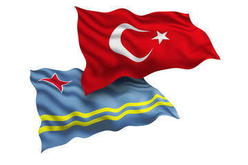 Turkey and Aruba Friendship Flags Diplomatic Relations of Two countries, Sports competition