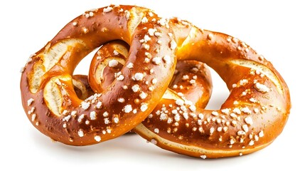 Delicious pretzel with salt german food